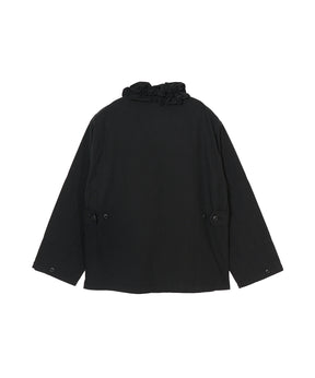 frill collar military jacket