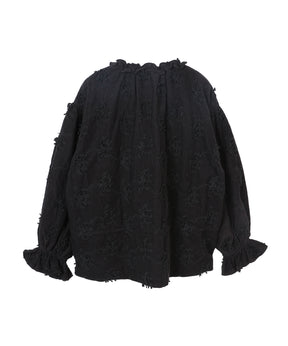 3D embroidery corduroy blouson