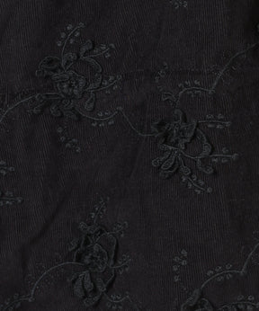 3D embroidery corduroy blouson