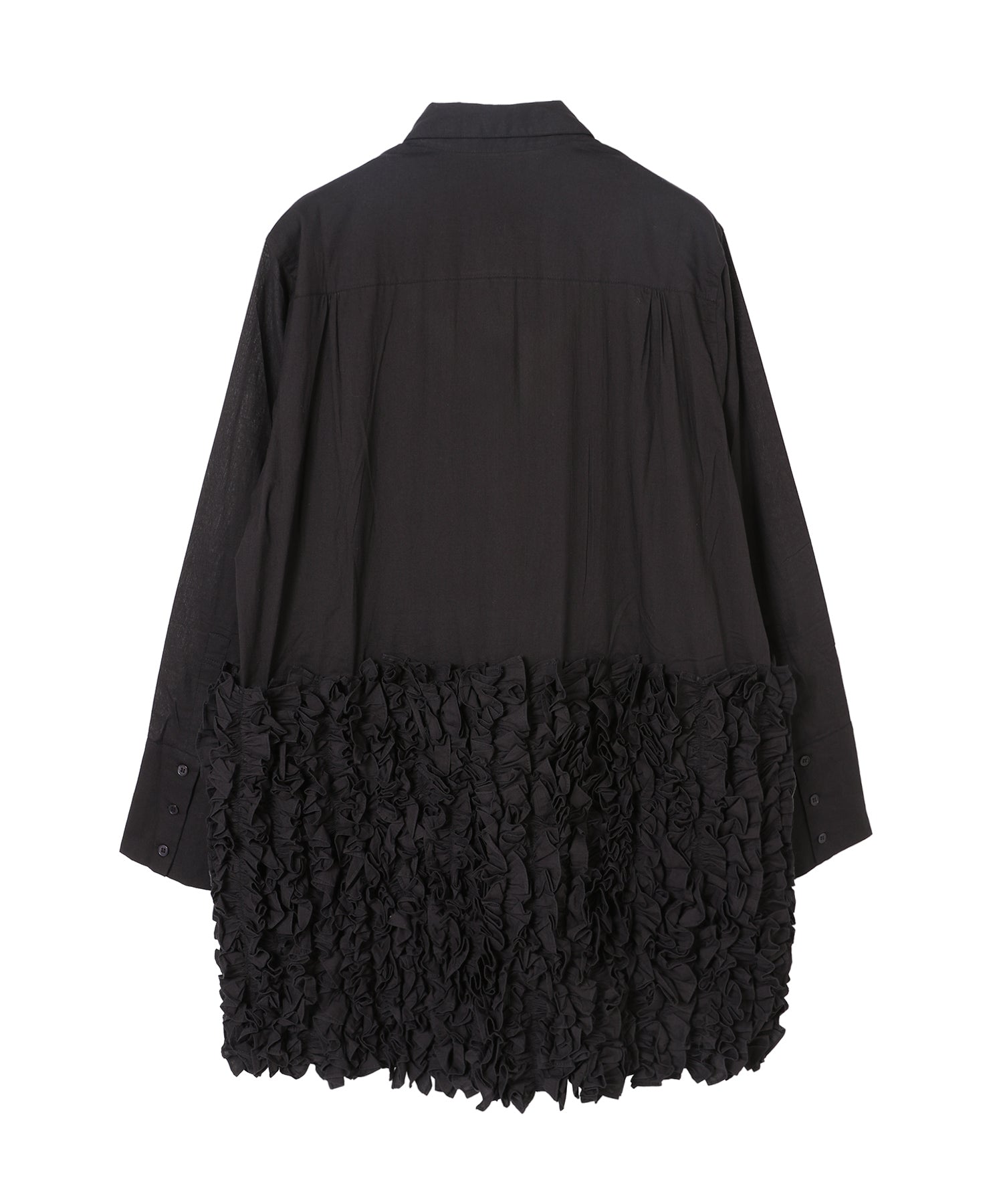 frill long formal shirt