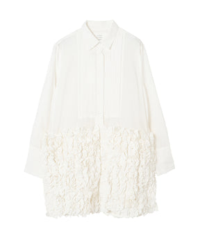 frill long formal shirt