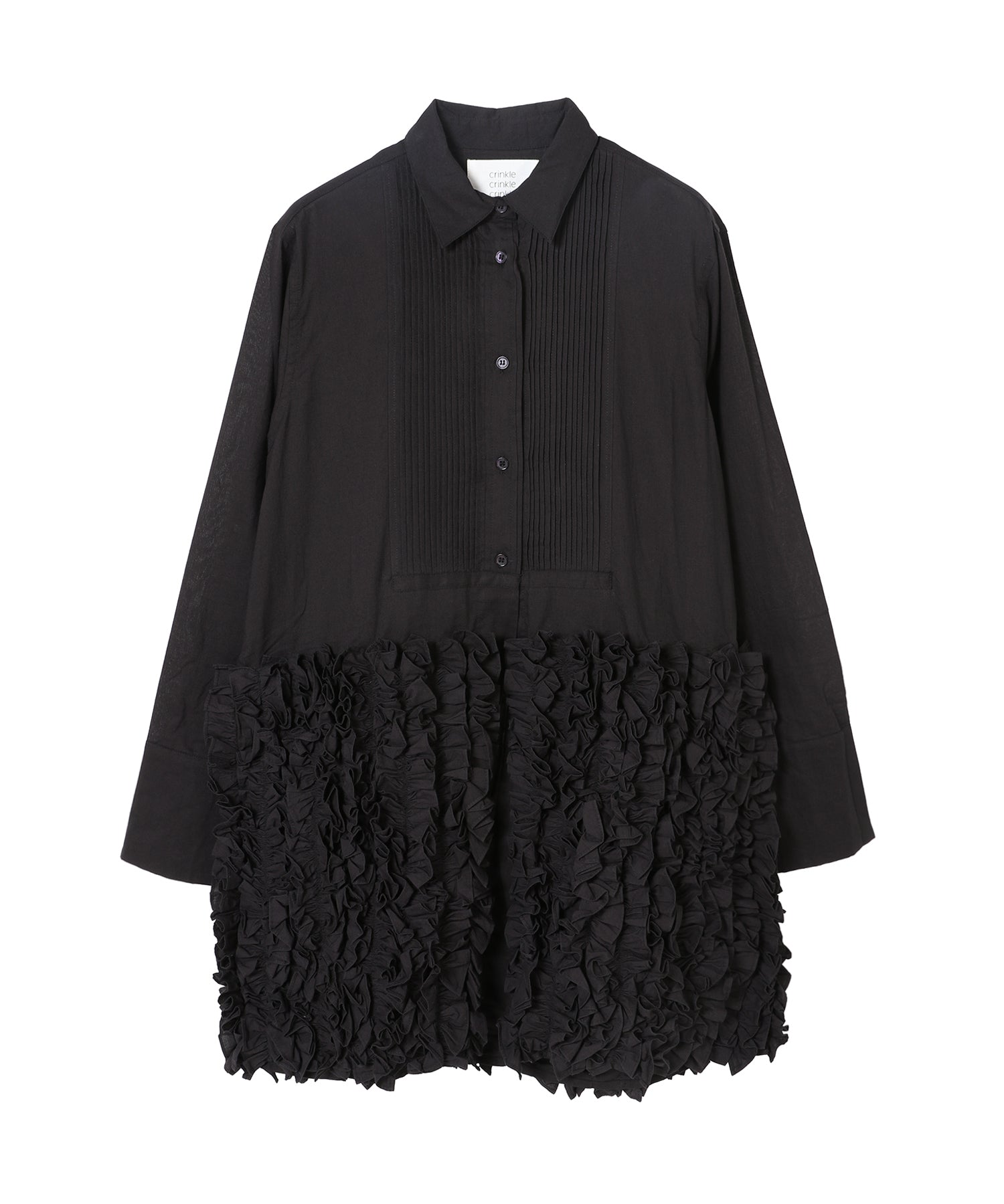 frill long formal shirt