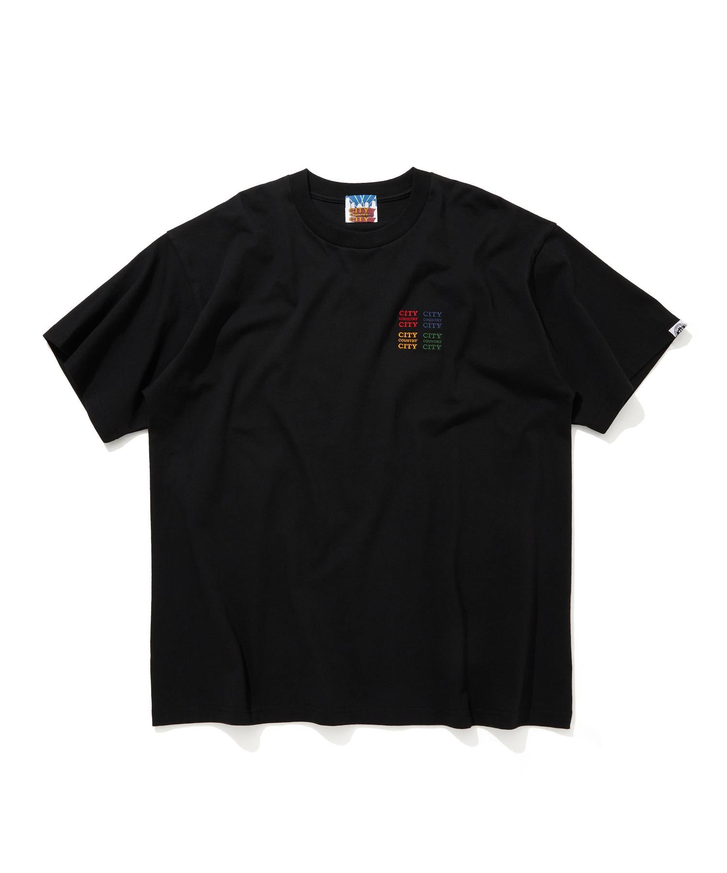 Embroidered Logo Cotton T-shirt_CCCC