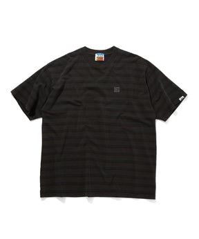 Embroidered Logo Overdye Border S/S T-Shirt