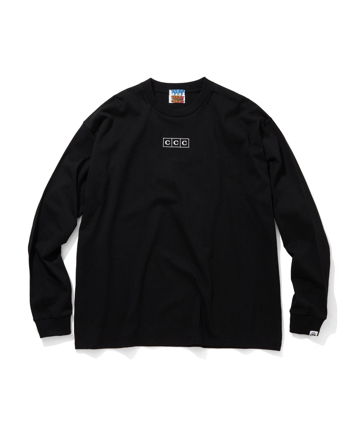 EMBROIDERED LOGO COTTON L/S T-SHIRTS