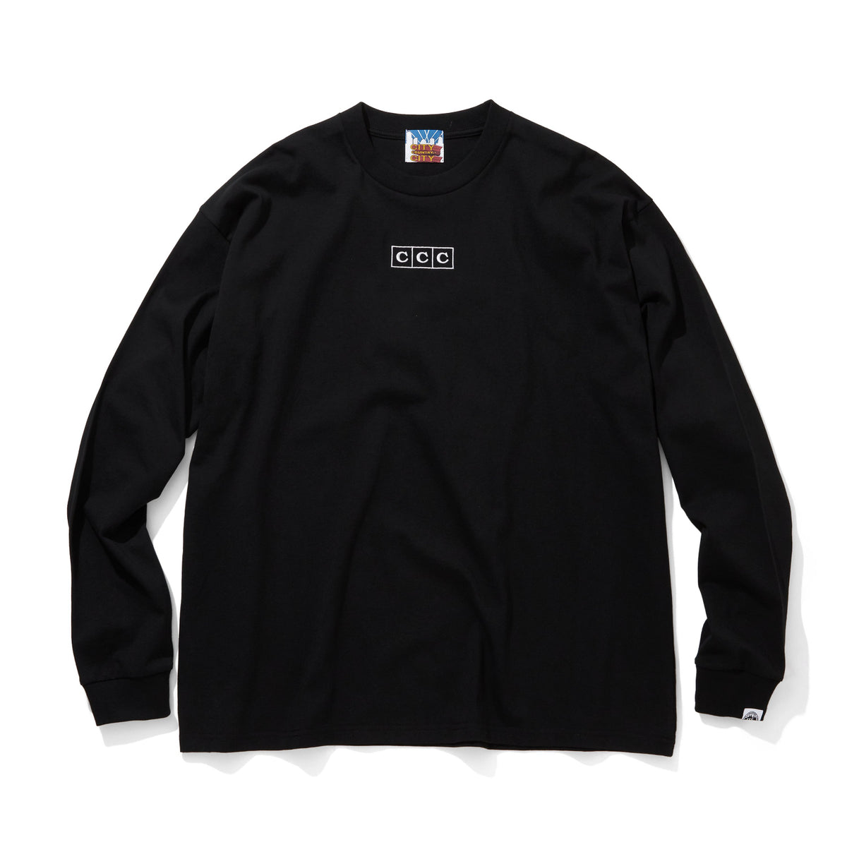 EMBROIDERED LOGO COTTON L/S T-SHIRTS - CITY COUNTRY CITY