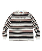 Embroidered Logo Multi Border L/S T-Shirt