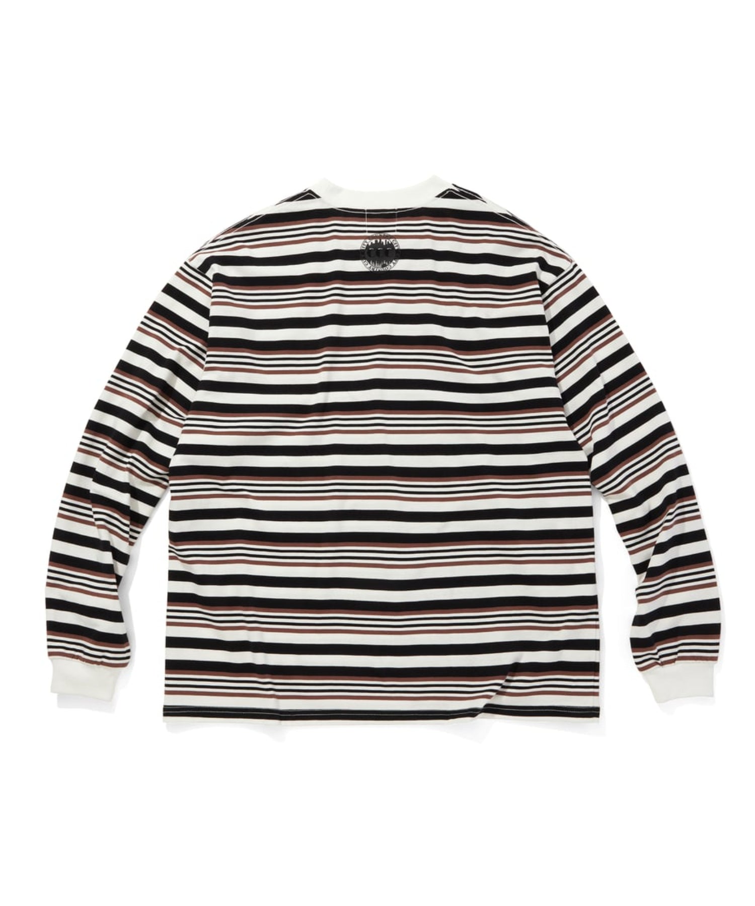 Embroidered Logo Multi Border L/S T-Shirt