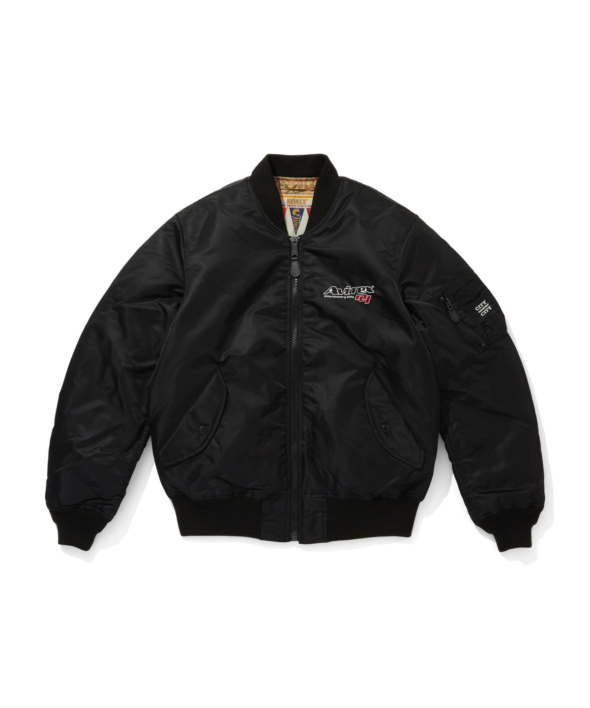 CITY COUNTRY CITY x AVIREX_EMBROIDERED LOGO MA-1