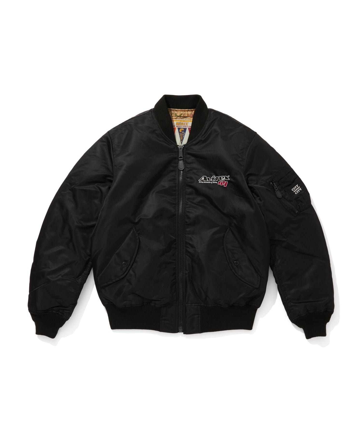 CITY COUNTRY CITY x AVIREX_EMBROIDERED LOGO MA-1