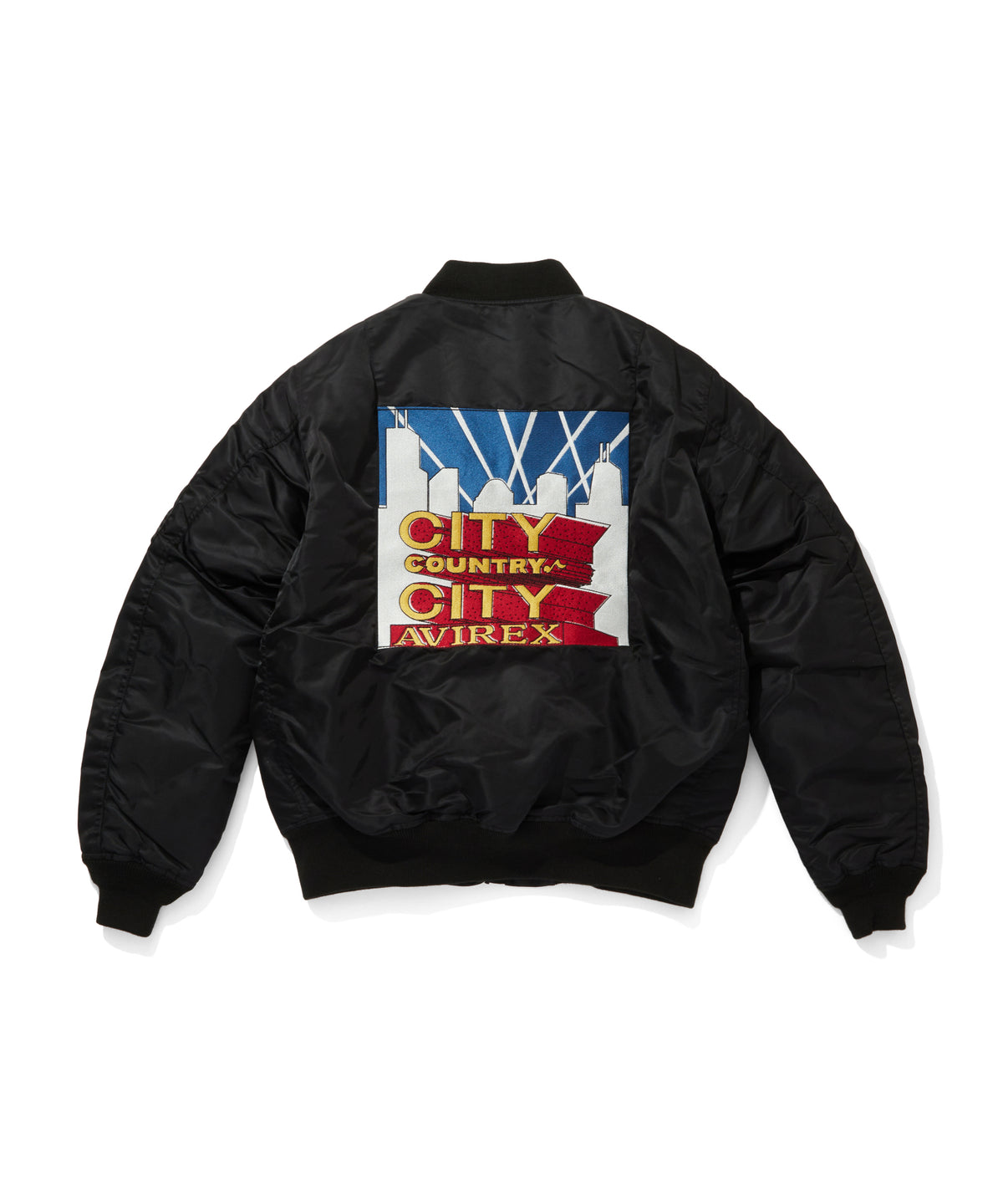 CITY COUNTRY CITY x AVIREX_EMBROIDERED LOGO MA-1