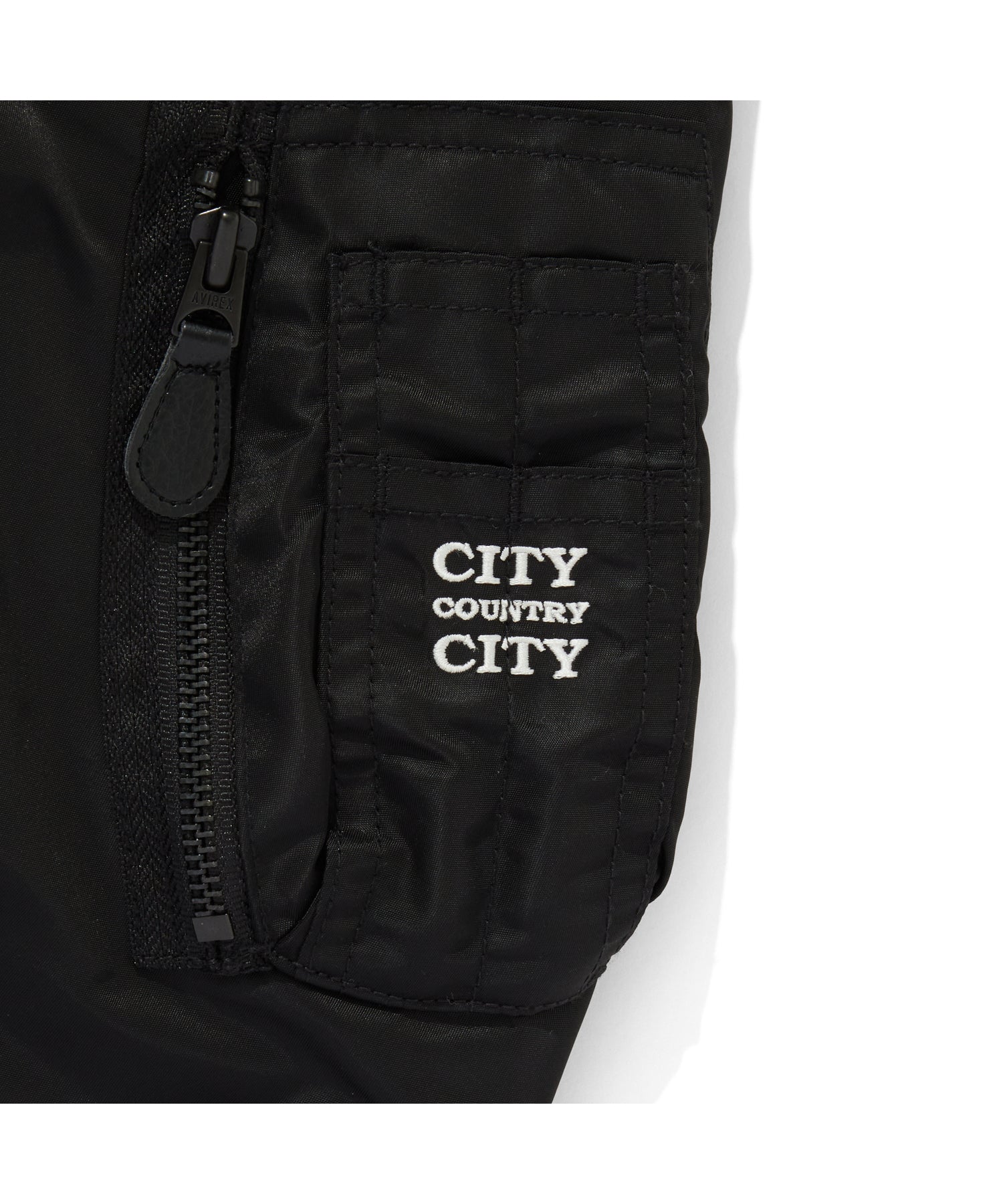 CITY COUNTRY CITY x AVIREX_EMBROIDERED LOGO MA-1