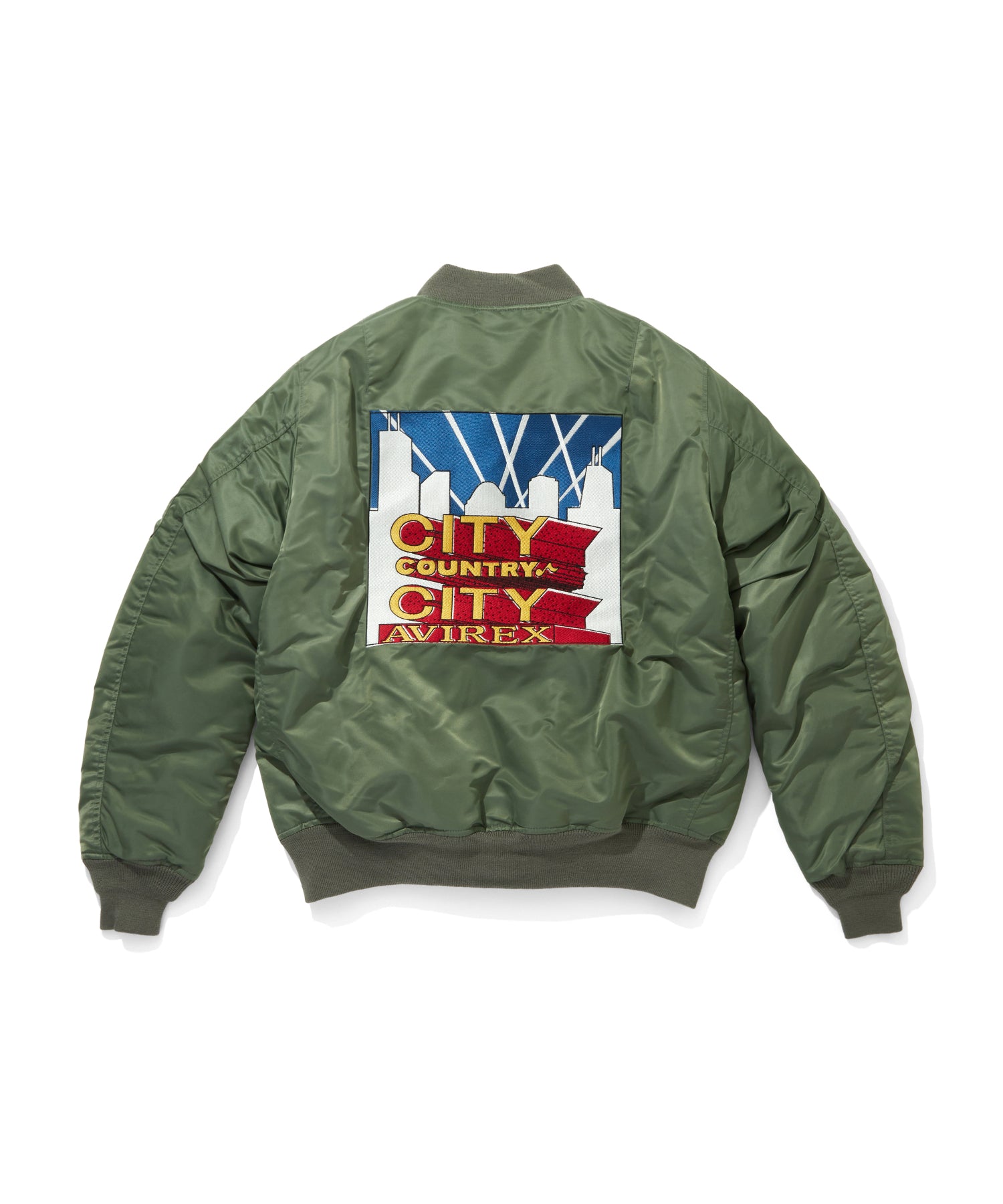 CITY COUNTRY CITY x AVIREX_EMBROIDERED LOGO MA-1 - CITY COUNTRY
