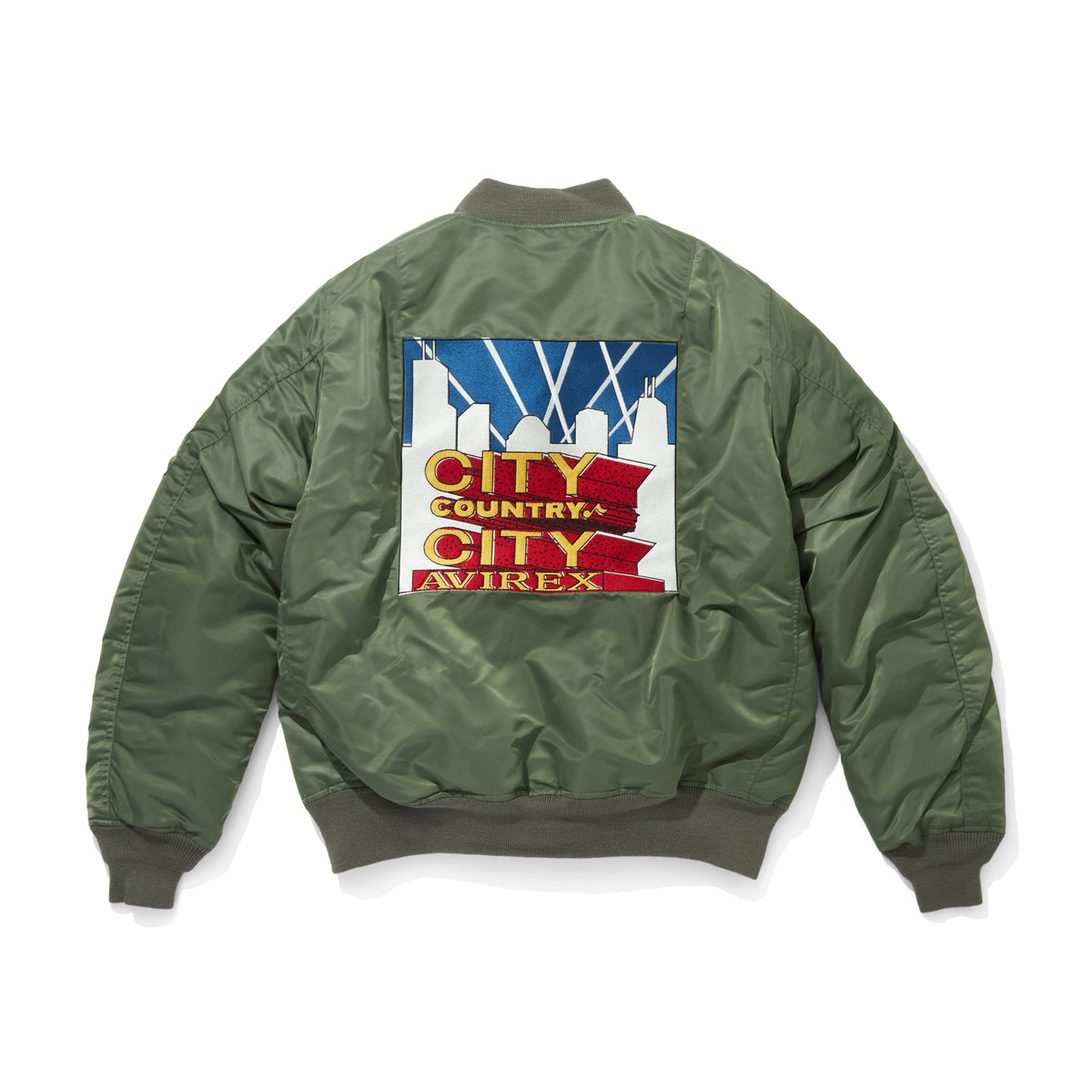 CITY COUNTRY CITY x AVIREX_EMBROIDERED LOGO MA-1 - CITY COUNTRY 