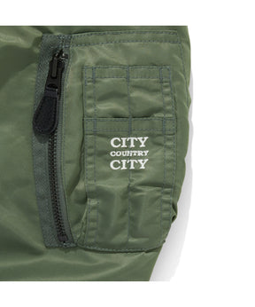 CITY COUNTRY CITY x AVIREX_EMBROIDERED LOGO MA-1