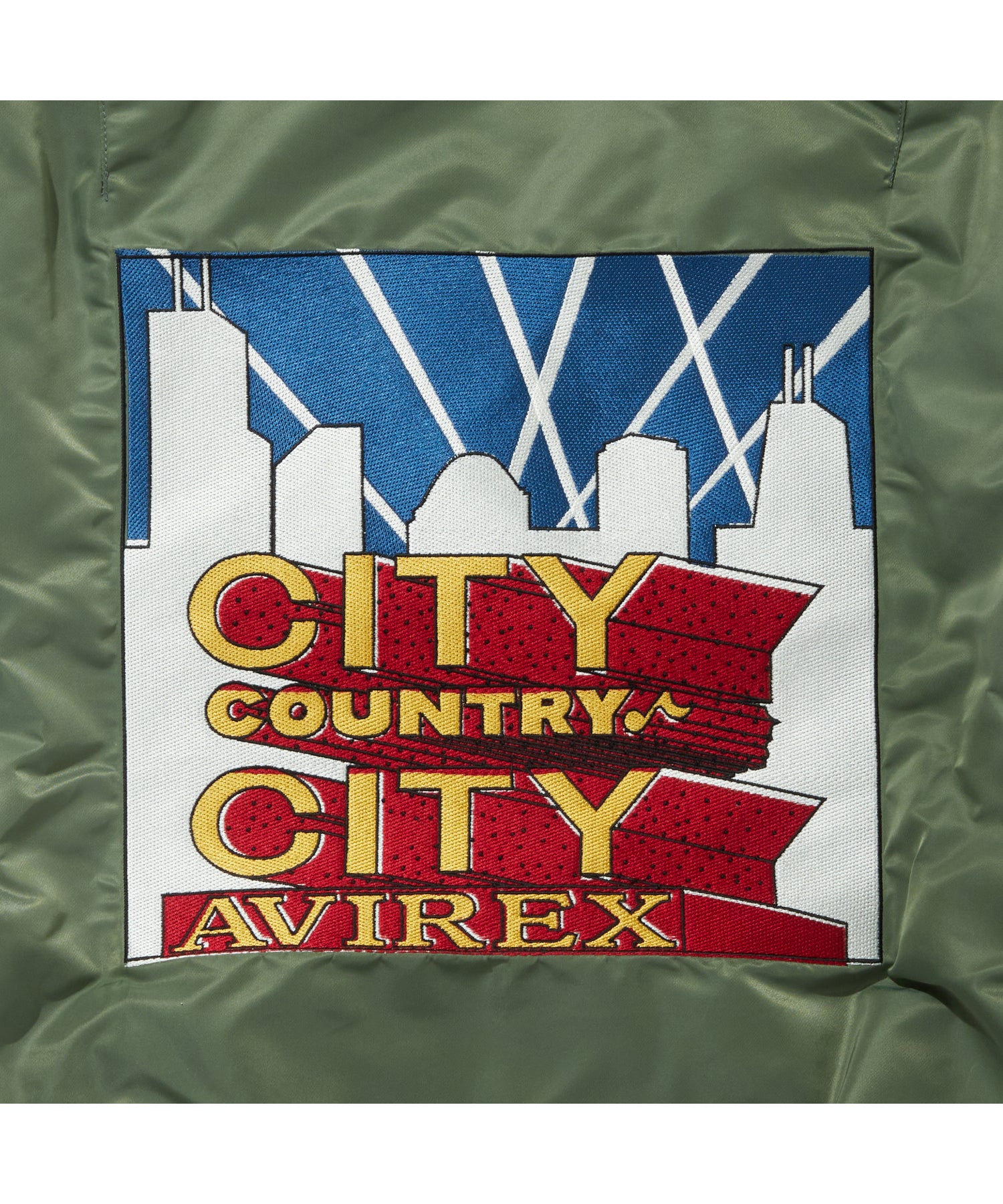CITY COUNTRY CITY x AVIREX_EMBROIDERED LOGO MA-1