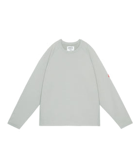 HALF PANEL RIB CREW NECK