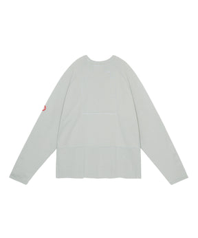HALF PANEL RIB CREW NECK