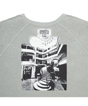 HALF PANEL RIB CREW NECK