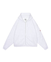 SOLID LOOSE ZIP HOODY