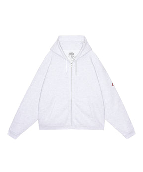 SOLID LOOSE ZIP HOODY