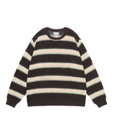 STRIPE LOOSE WAFFLE KNIT