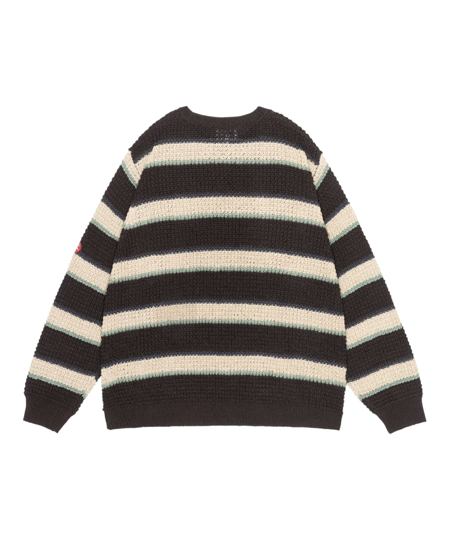 STRIPE LOOSE WAFFLE KNIT