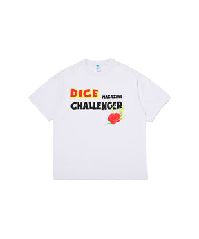 S/S DICE TEE - DicE Magazine x CHALLENGER