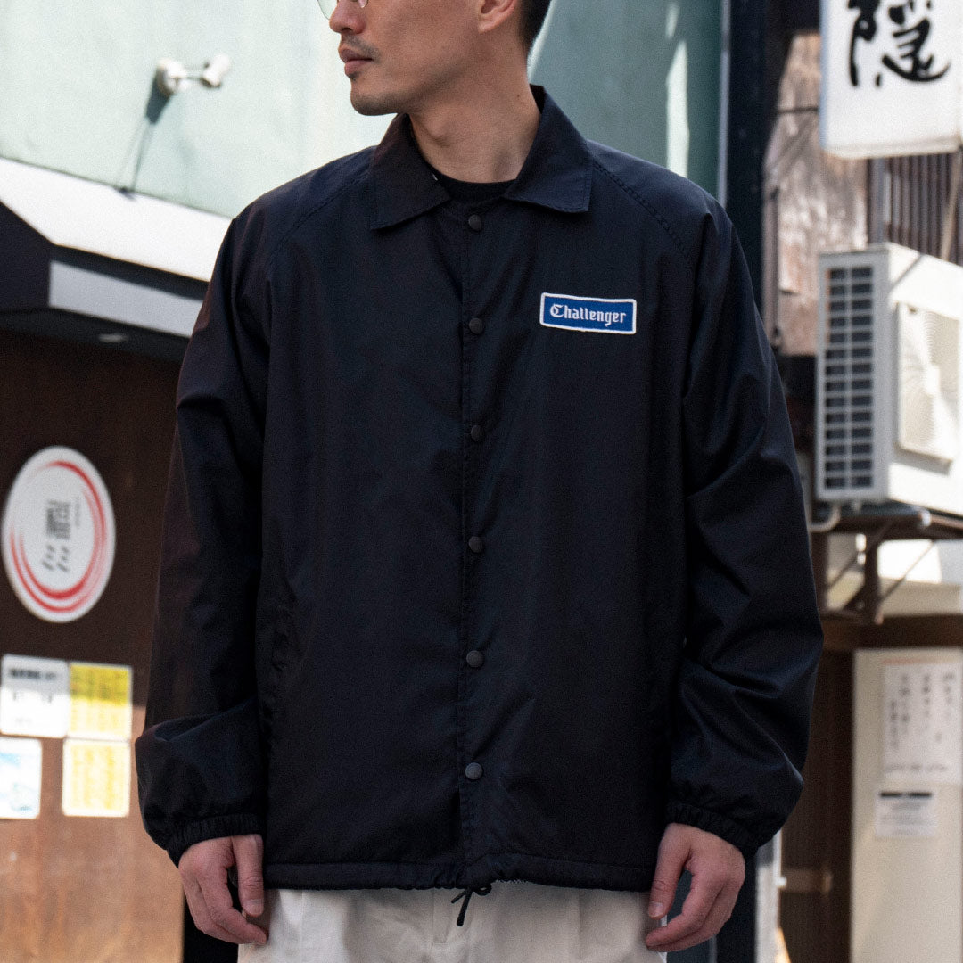 CHALLENGER/LOGO COACH JACKET（BLACK）-