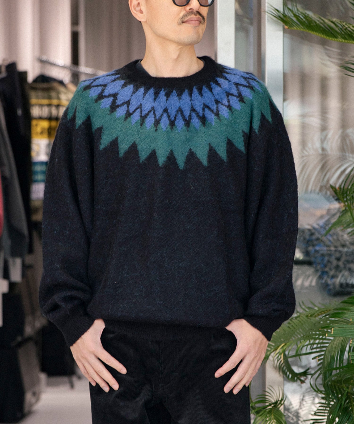 NATIVE ARROW C/N SWEATER - CHALLENGER (チャレンジャー) - tops