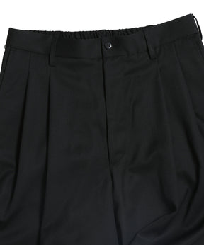 Wool Gabardine 2 Tuck Easy Trousers