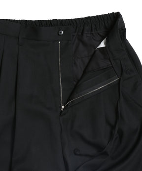 Wool Gabardine 2 Tuck Easy Trousers
