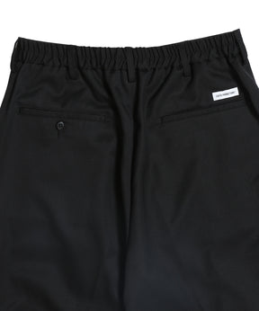 Wool Gabardine 2 Tuck Easy Trousers