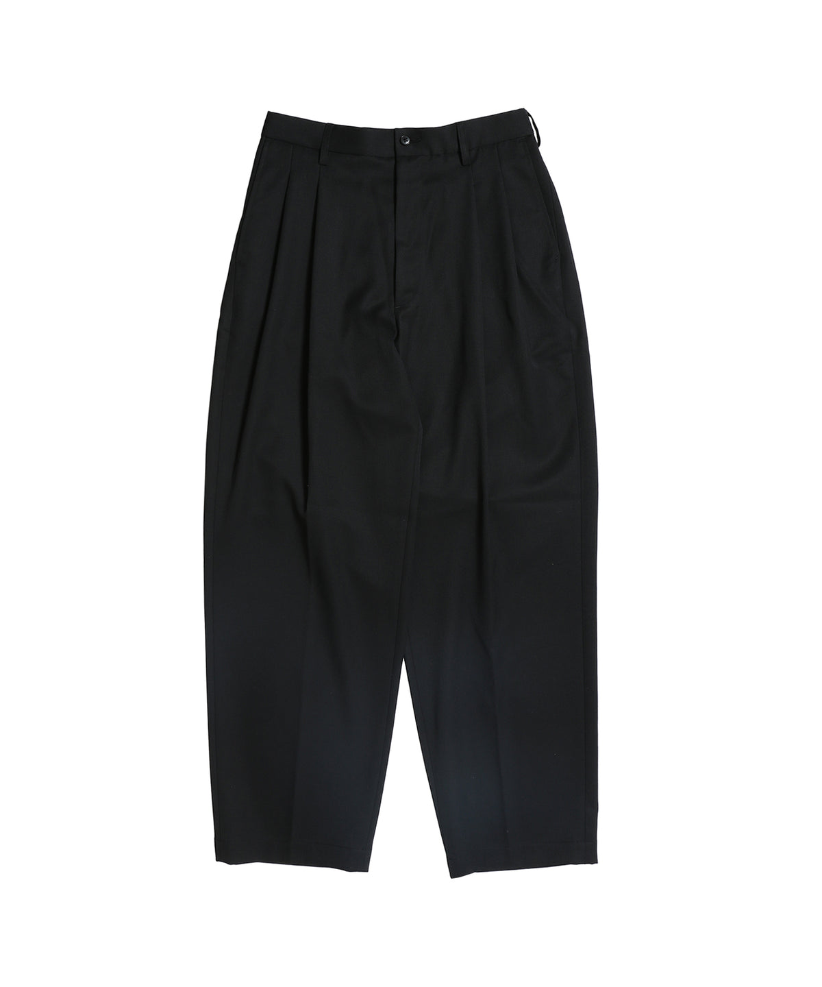 Wool Gabardine 2 Tuck Easy Trousers