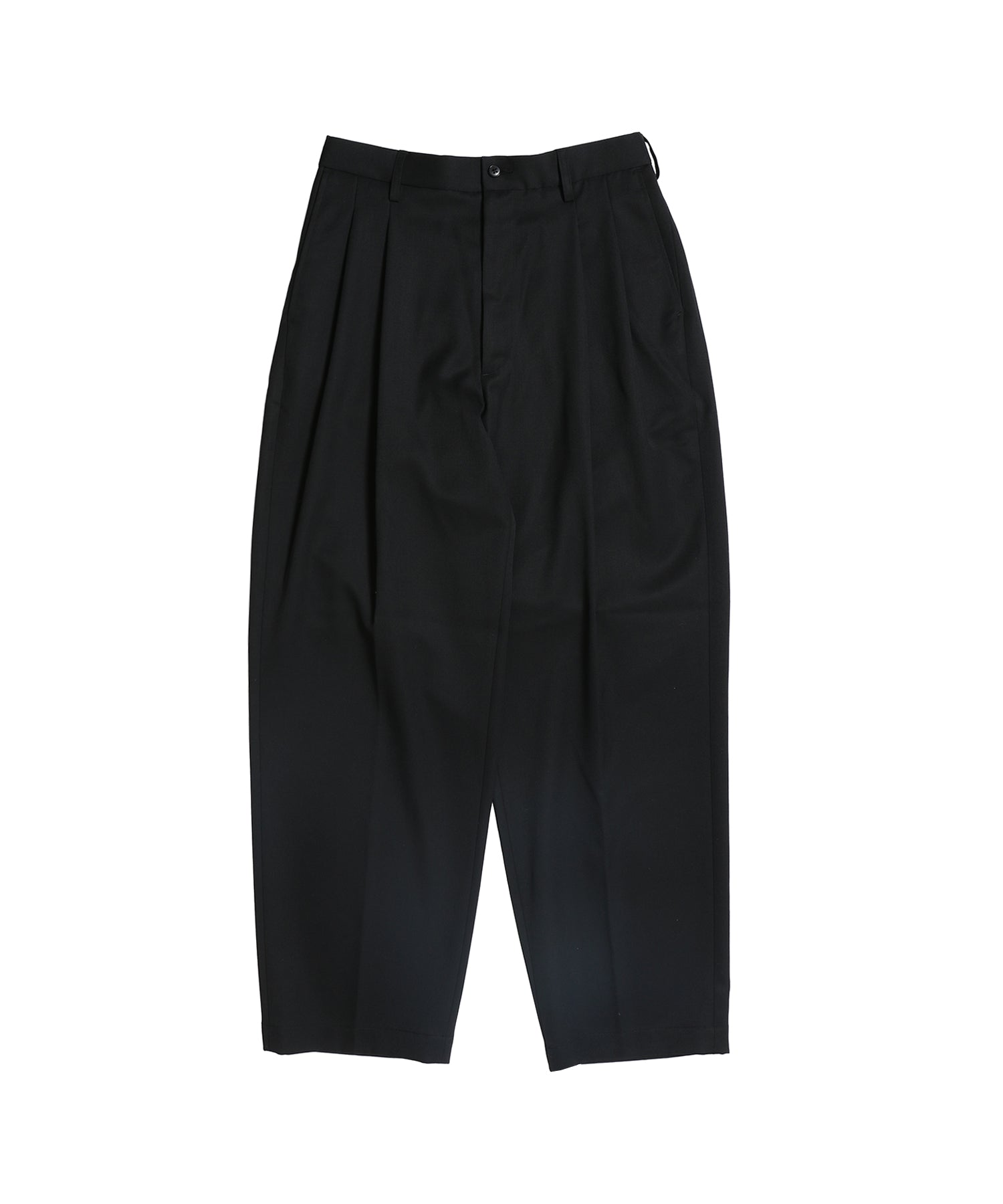 Wool Gabardine 2 Tuck Easy Trousers