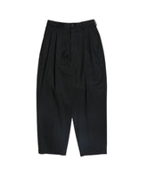 Wool Gabardine 2 Tuck Easy Trousers