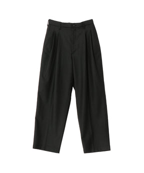 T/W TWILL 2 TUCK WIDE EASY TROUSERS
