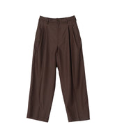 T/W TWILL 2 TUCK WIDE EASY TROUSERS
