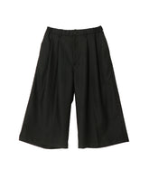 T/W TWILL SHIN CUT WIDE EASY TROUSERS