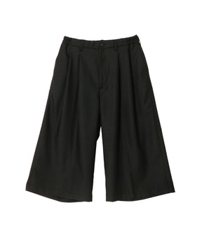 T/W TWILL SHIN CUT WIDE EASY TROUSERS