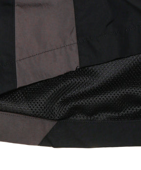 Nylon Paneling Shin Cut Wide Track Pants
