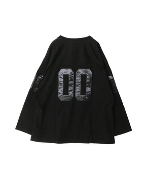 PLAITED JERSEY FOOTBALL L/S TEE