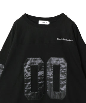PLAITED JERSEY FOOTBALL L/S TEE