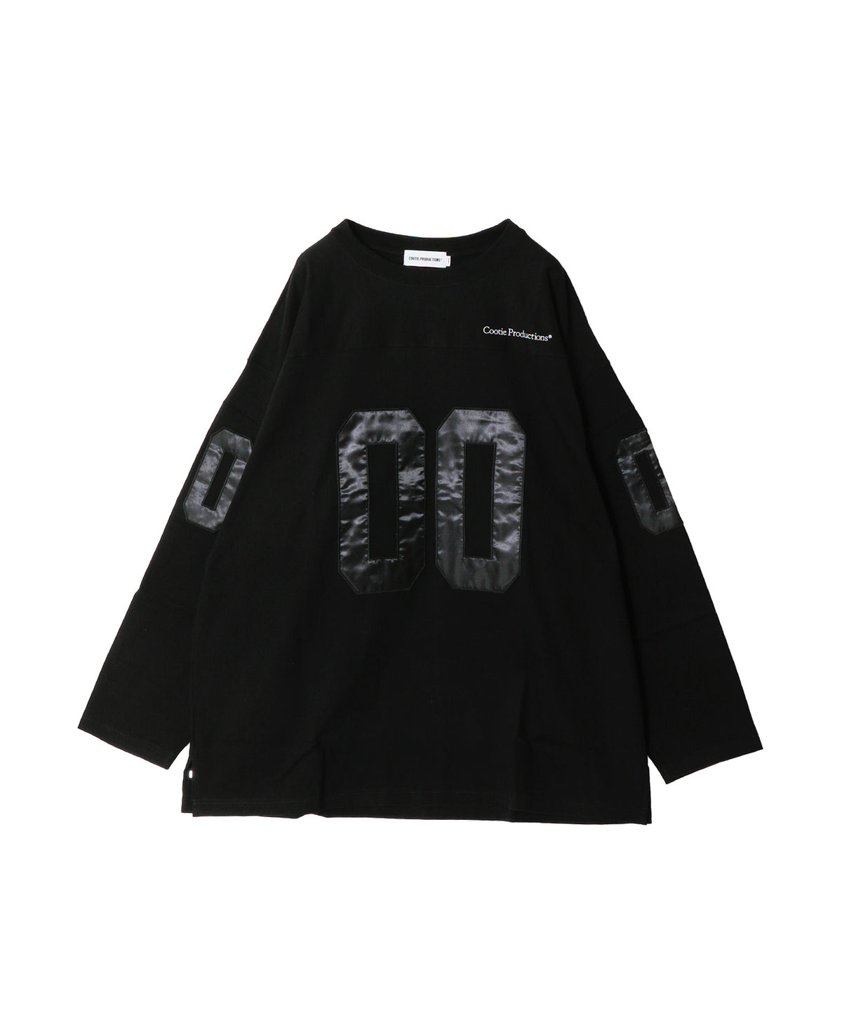 Plaited Jersey Football L/S Tee