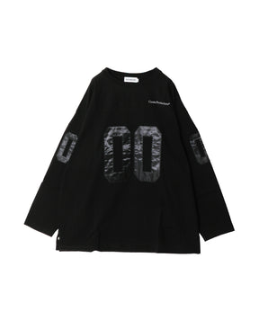 PLAITED JERSEY FOOTBALL L/S TEE