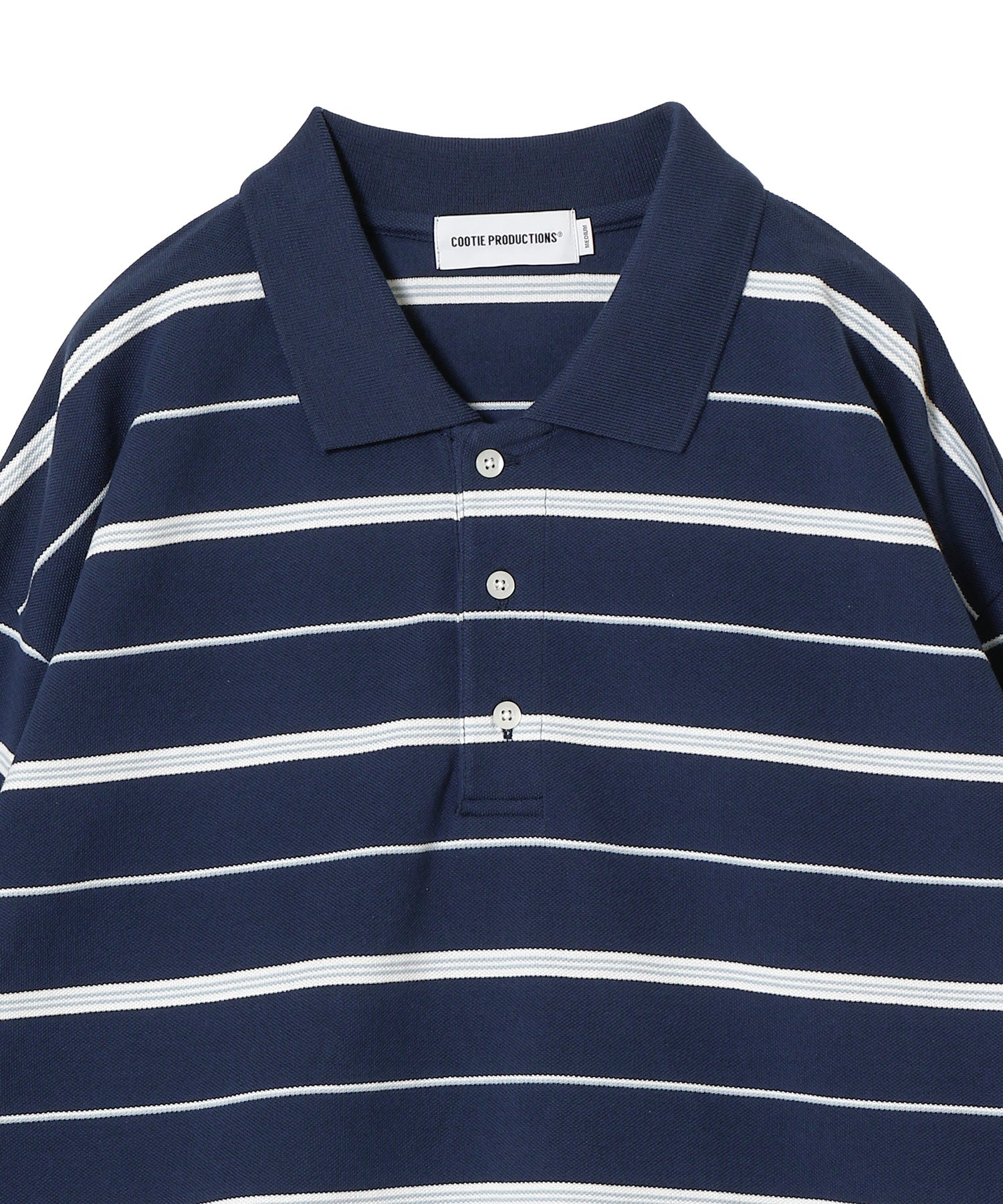 Moss Stitch Border L/S Polo