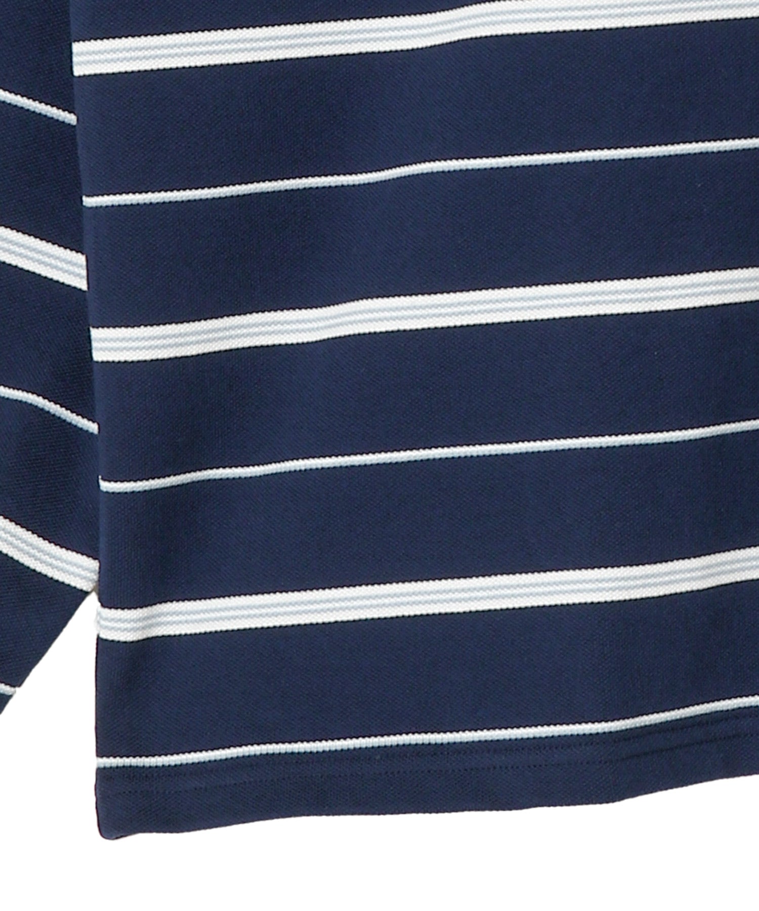 Moss Stitch Border L/S Polo