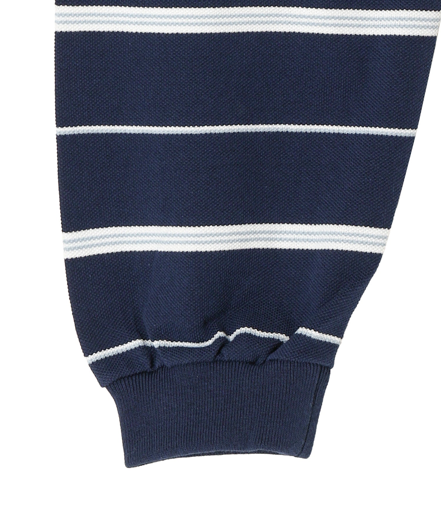 Moss Stitch Border L/S Polo