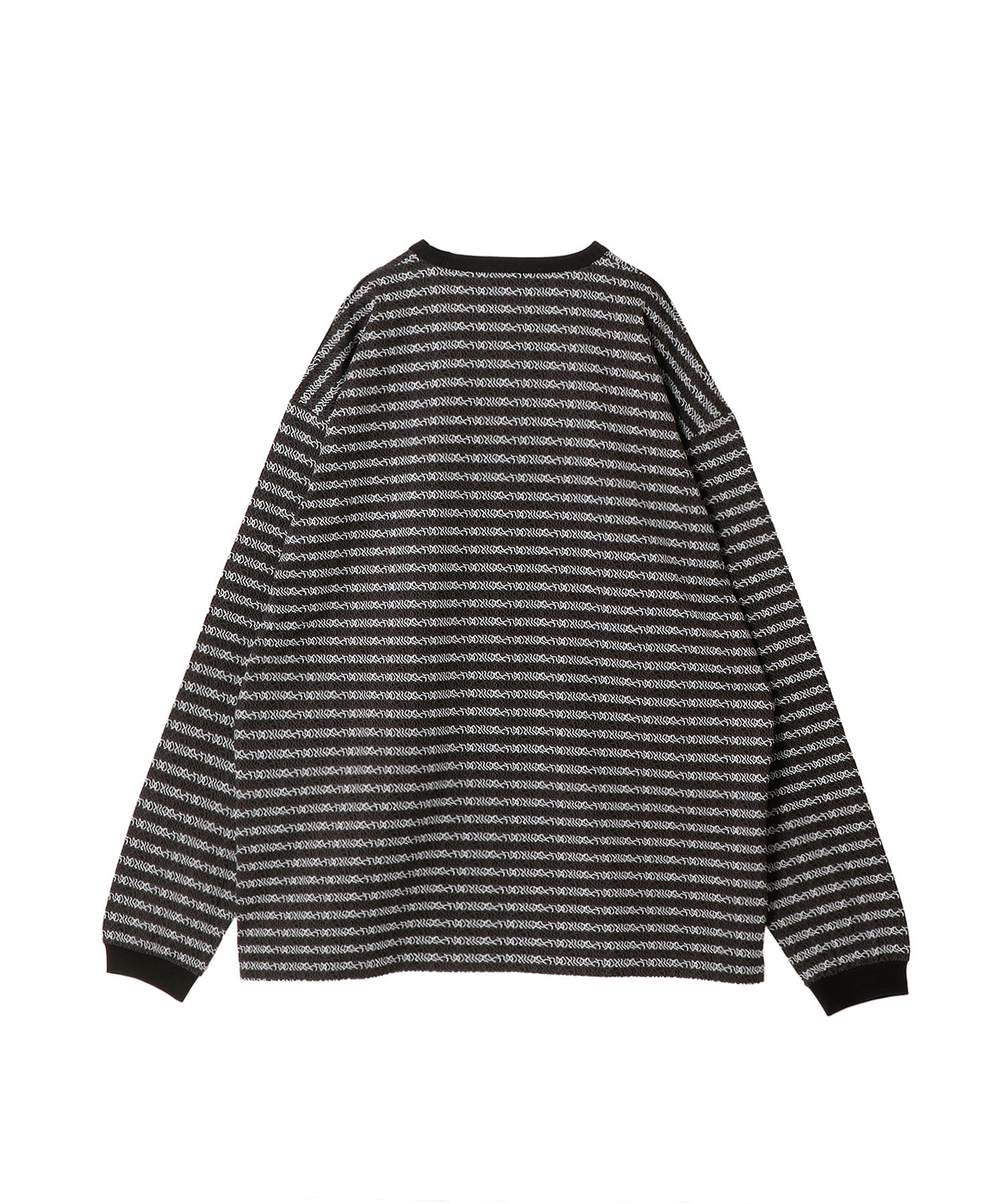 Supima Jacquard Border L/S Tee