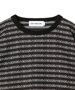 Supima Jacquard Border L/S Tee